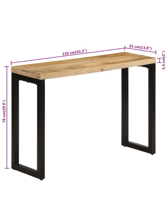 Konsolinis staliukas, 110x35x76cm, mango medienos masyvas