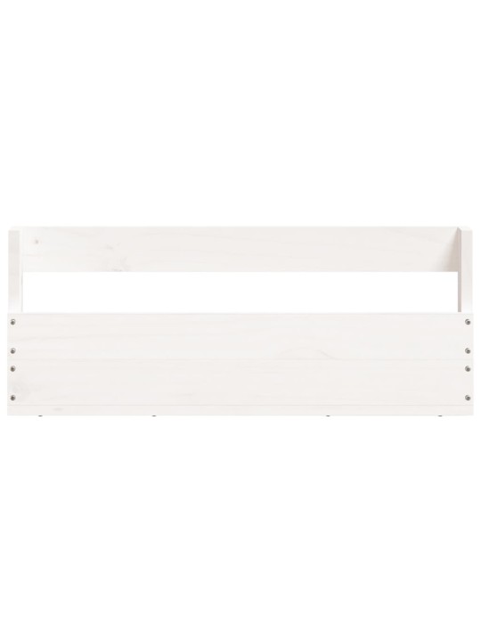 Sieninės batų lentynos, 2vnt., baltos, 59x9x23cm, pušis