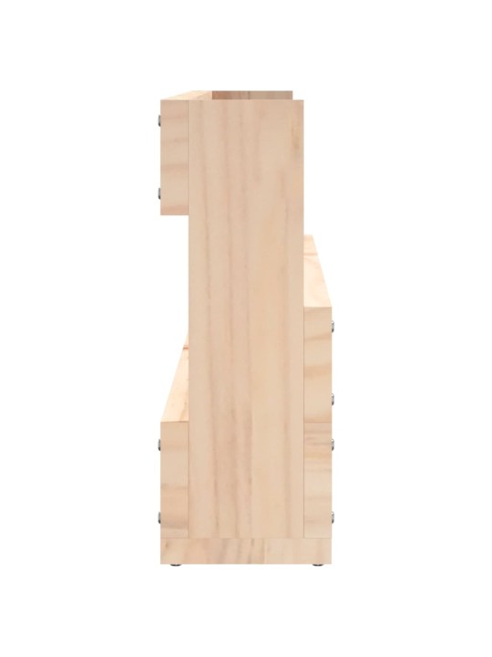 Prie sienos montuojamos batų lentynos, 2vnt., 110x9x23cm, pušis