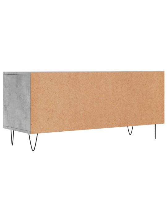 Televizoriaus spintelė, betono pilka, 100x34,5x44,5cm, mediena