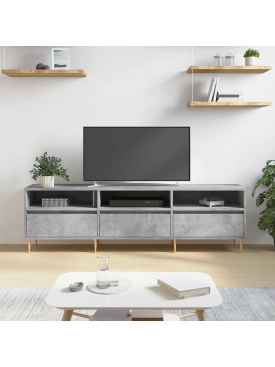 Televizoriaus spintelė, betono pilka, 150x30x44,5cm, mediena