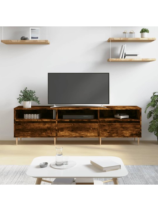 Televizoriaus spintelė, dūminio ąžuolo, 150x30x44,5cm, mediena