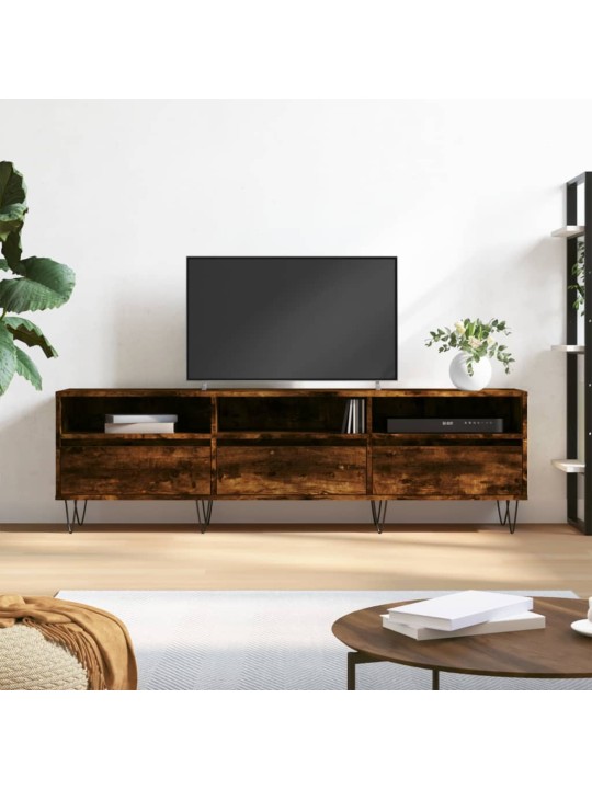 Televizoriaus spintelė, dūminio ąžuolo, 150x30x44,5cm, mediena