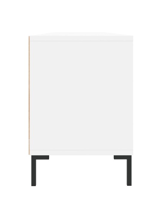 Televizoriaus spintelė, balta, 150x30x44,5cm, apdirbta mediena