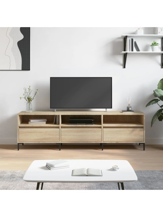 Televizoriaus spintelė, ąžuolo, 150x30x44,5cm, apdirbta mediena