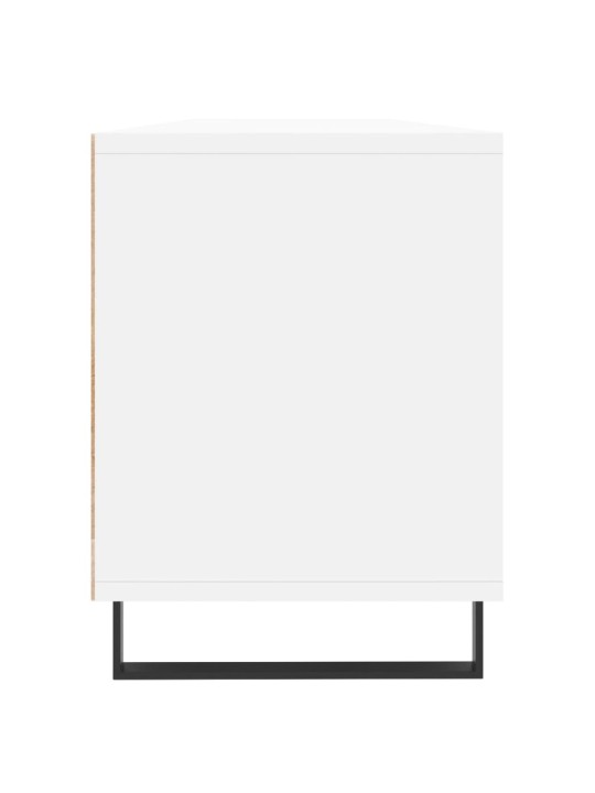 Televizoriaus spintelė, balta, 150x30x44,5cm, apdirbta mediena