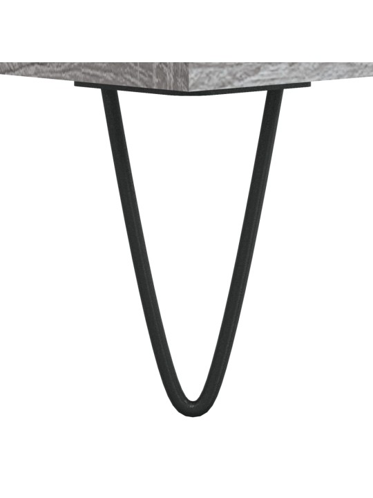 Vinilinių plokštelių spintelė, pilka, 121x38x48cm, mediena