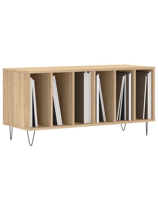Vinilinių plokštelių spintelė, ąžuolo, 100x38x48cm, mediena