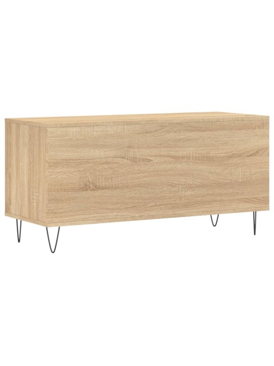 Vinilinių plokštelių spintelė, ąžuolo, 100x38x48cm, mediena