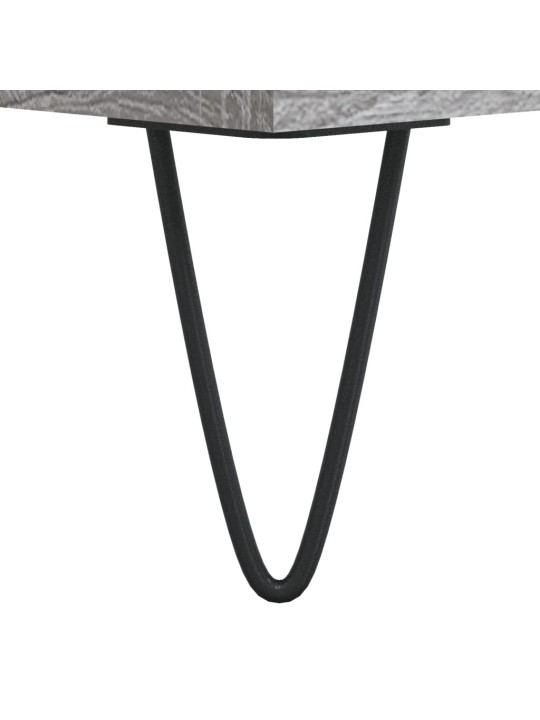 Vinilinių plokštelių spintelė, pilka, 100x38x48cm, mediena