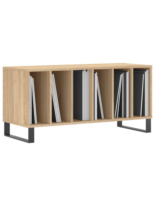 Vinilinių plokštelių spintelė, ąžuolo, 100x38x48cm, mediena