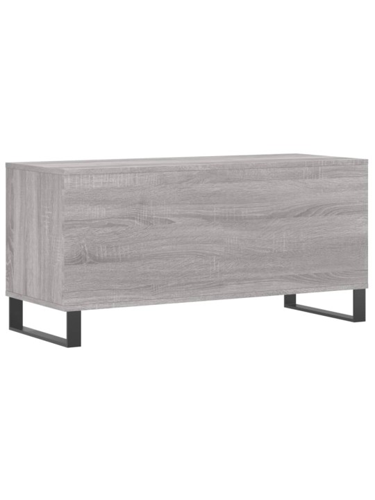 Vinilinių plokštelių spintelė, pilka, 100x38x48cm, mediena