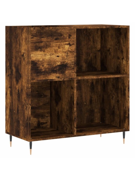 Vinilinių plokštelių spintelė, dūminė, 84,5x38x89cm, mediena