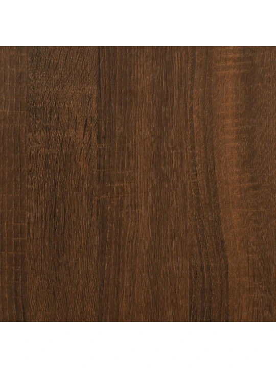 Vinilinių plokštelių spintelė, ruda, 84,5x38x89cm, mediena