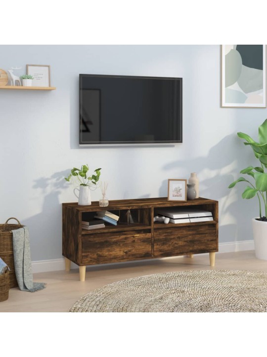 Televizoriaus spintelė, dūminė, 100x34,5x44,5cm, mediena