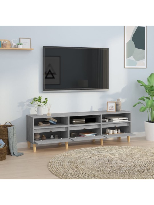 Televizoriaus spintelė, betono pilka, 150x30x44,5cm, mediena