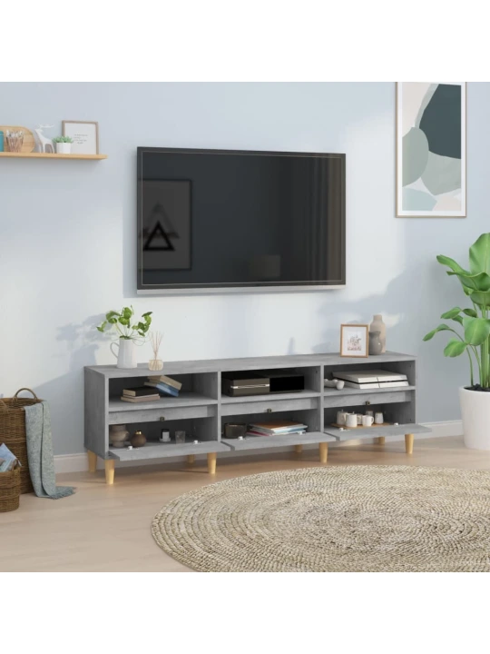 Televizoriaus spintelė, betono pilka, 150x30x44,5cm, mediena