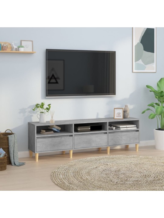 Televizoriaus spintelė, betono pilka, 150x30x44,5cm, mediena