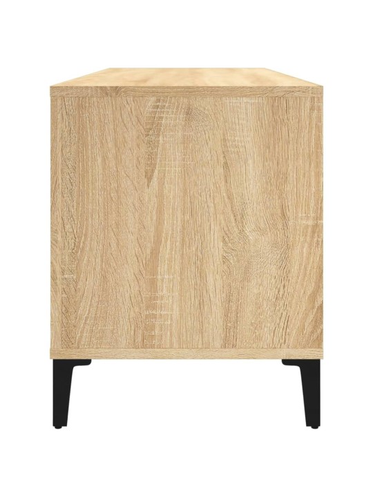 Vinilinių plokštelių spintelė, ąžuolo, 100x38x48cm, mediena