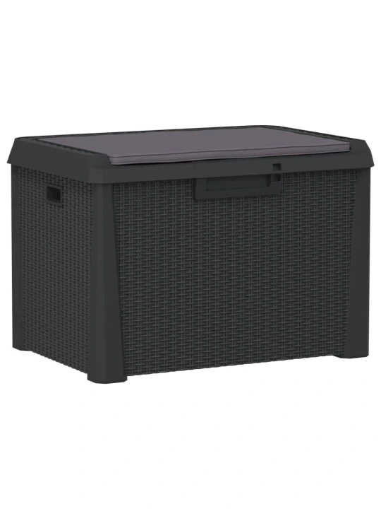 Sodo daiktadėžė su sėdynės pagalvėle, antracito, 125l, PP