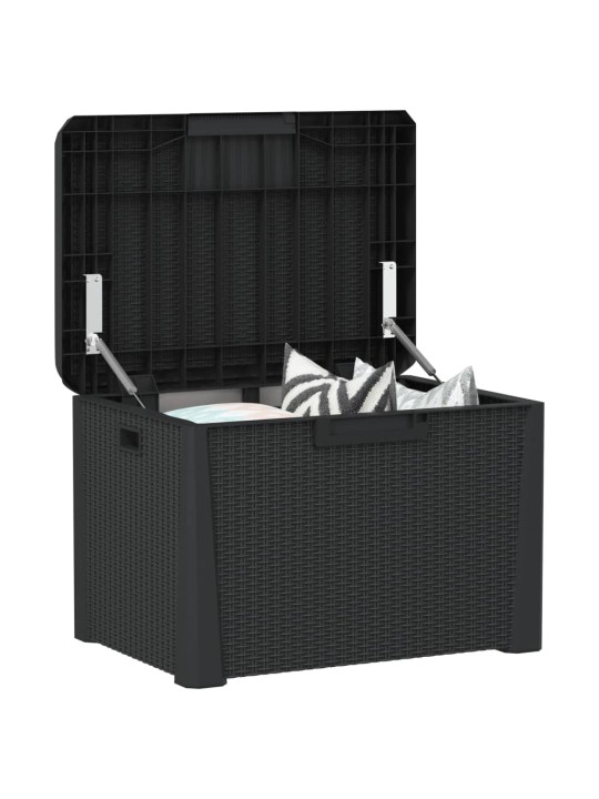 Sodo daiktadėžė su sėdynės pagalvėle, antracito, 125l, PP