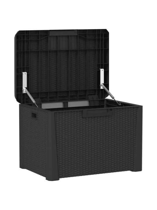 Sodo daiktadėžė su sėdynės pagalvėle, antracito, 125l, PP