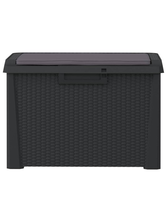 Sodo daiktadėžė su sėdynės pagalvėle, antracito, 125l, PP