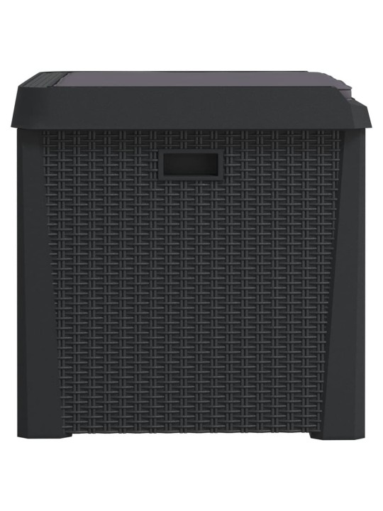 Sodo daiktadėžė su sėdynės pagalvėle, antracito, 125l, PP