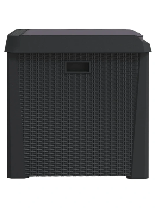 Sodo daiktadėžė su sėdynės pagalvėle, antracito, 125l, PP