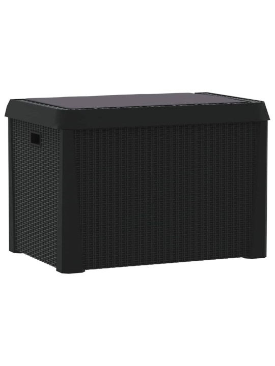 Sodo daiktadėžė su sėdynės pagalvėle, antracito, 125l, PP