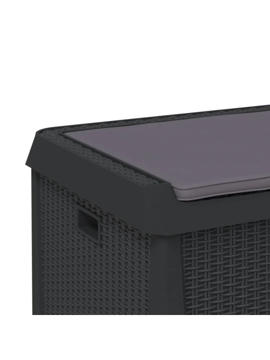 Sodo daiktadėžė su sėdynės pagalvėle, antracito, 125l, PP