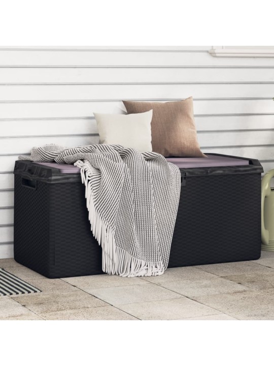 Sodo daiktadėžė su sėdynės pagalvėle, antracito, 350l, PP