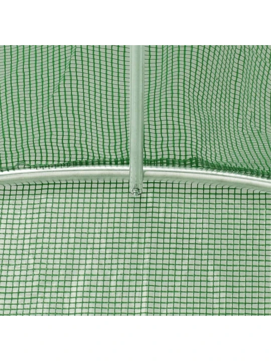 Šiltnamis su plieno rėmu, žalios spalvos, 18x4x2m, 72m²