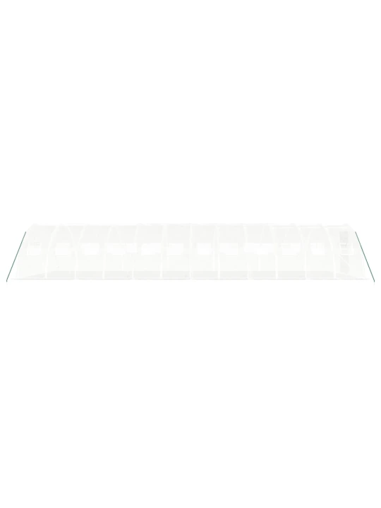 Šiltnamis su plieno rėmu, baltos spalvos, 12x4x2m, 48m²