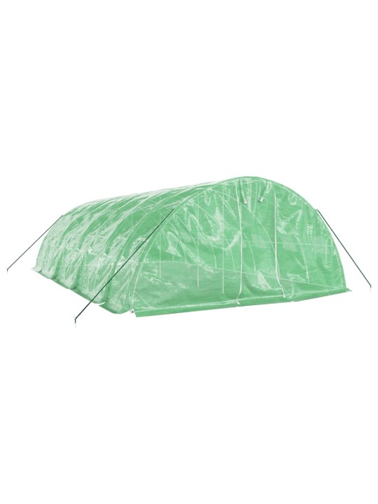 Šiltnamis su plieno rėmu, žalios spalvos, 8x5x2,3m, 40m²