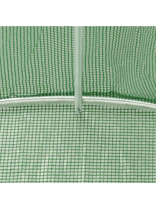 Šiltnamis su plieno rėmu, žalios spalvos, 8x5x2,3m, 40m²