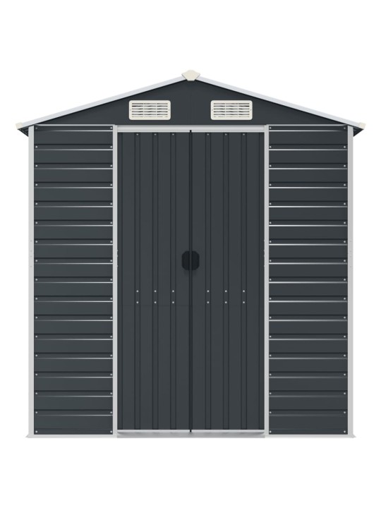 Sodo pašiūrė, antracito, 191x385x198cm, galvanizuotas plienas