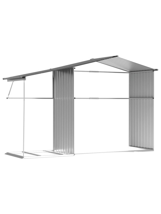 Sodo pašiūrė, pilka, 277x192,5x179cm, galvanizuotas plienas