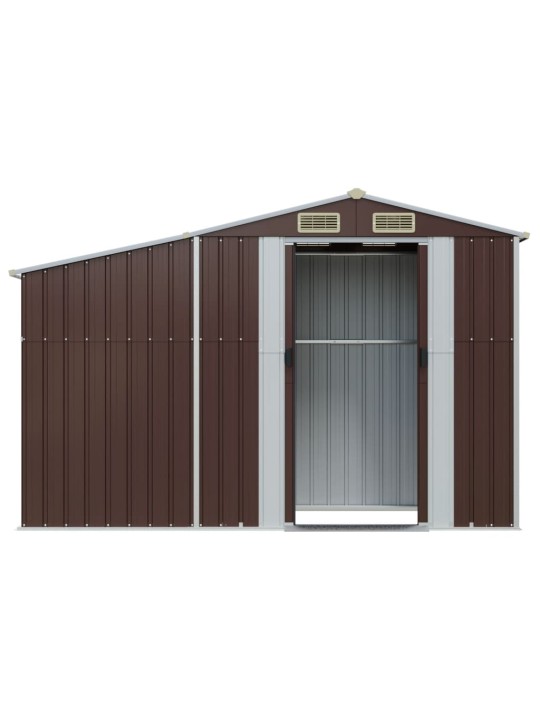 Sodo pašiūrė, ruda, 277x93x179cm, galvanizuotas plienas