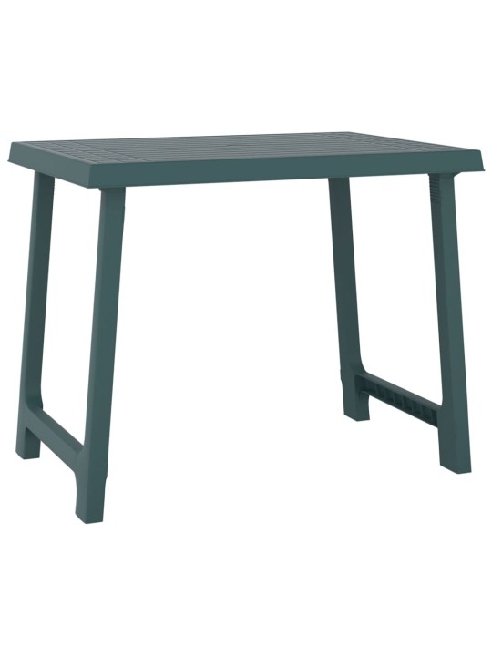 Stovyklavimo stalas, žalias, 79x56x64cm, PP, medienos imitacija