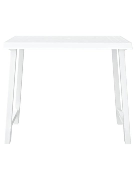 Stovyklavimo stalas, baltas, 79x56x64cm, PP, medienos imitacija