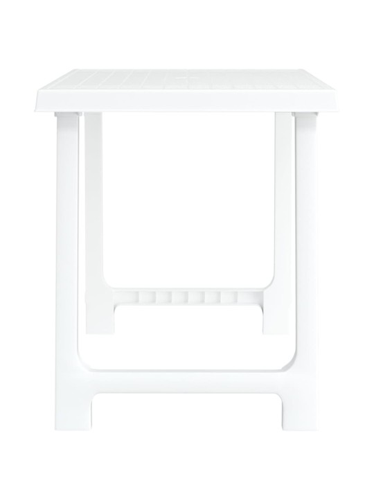 Stovyklavimo stalas, baltas, 79x56x64cm, PP, medienos imitacija