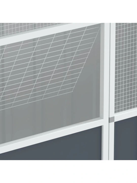 Paukščių narvas, antracito, 215x78x200cm, galvanizuotas plienas