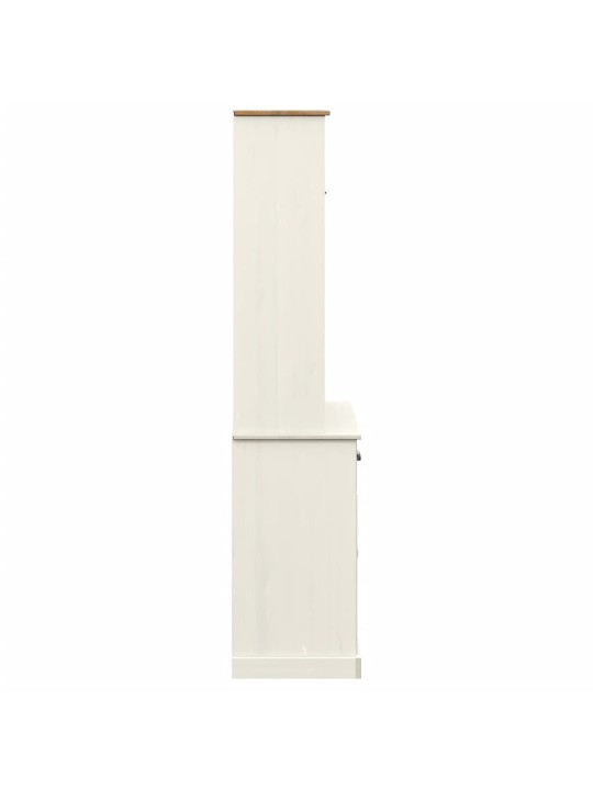 Komoda VIGO, balta, 78x40x175cm, pušies medienos masyvas