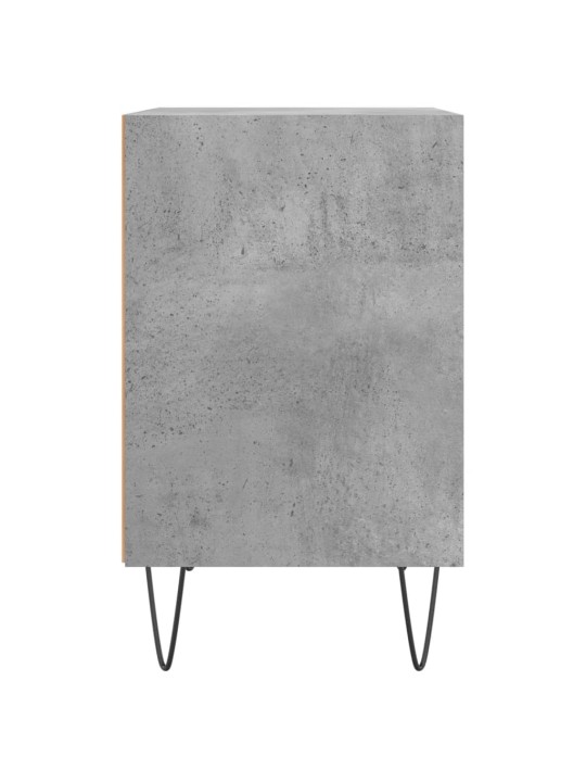 Naktinė spintelė, betono pilka, 40x30x50cm, apdirbta mediena