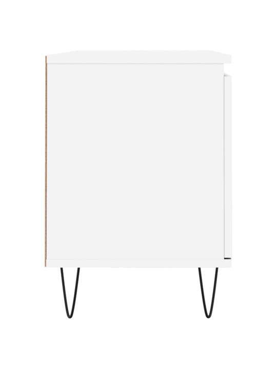 Televizoriaus spintelė, balta, 104x35x50cm, apdirbta mediena