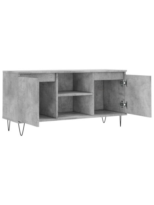Televizoriaus spintelė, betono pilka, 104x35x50cm, mediena