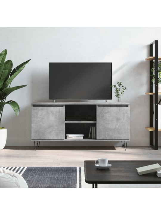 Televizoriaus spintelė, betono pilka, 104x35x50cm, mediena