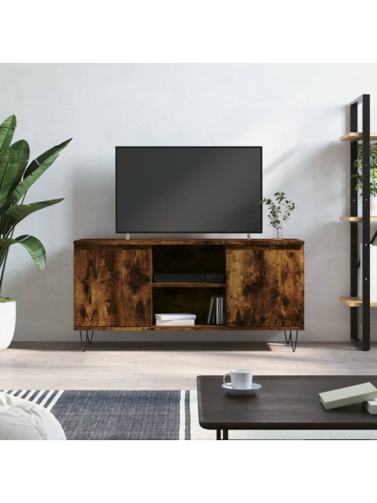 Televizoriaus spintelė, dūminio ąžuolo, 104x35x50cm, mediena