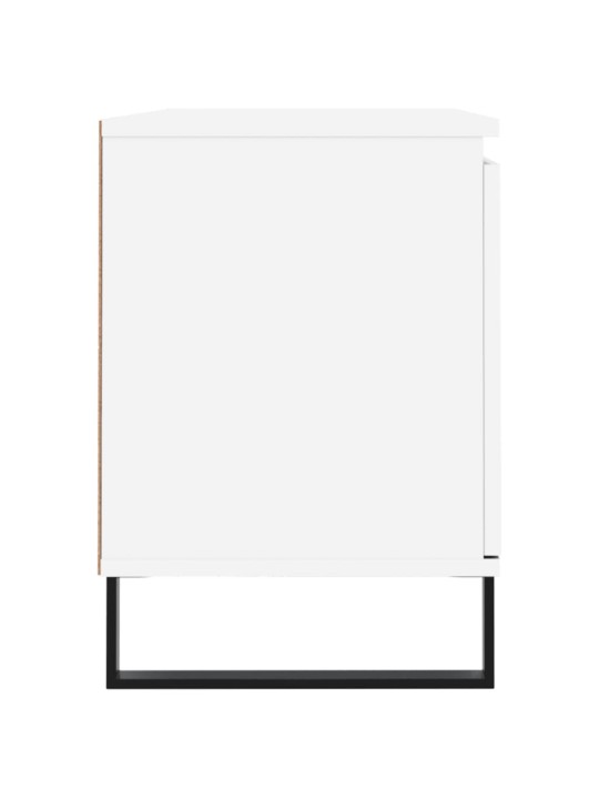 Televizoriaus spintelė, balta, 104x35x50cm, apdirbta mediena